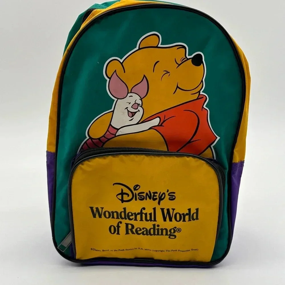 Vtg Disney Winnie The Pooh Wonderful‎ World Of Reading Piglet Children's Bookbag